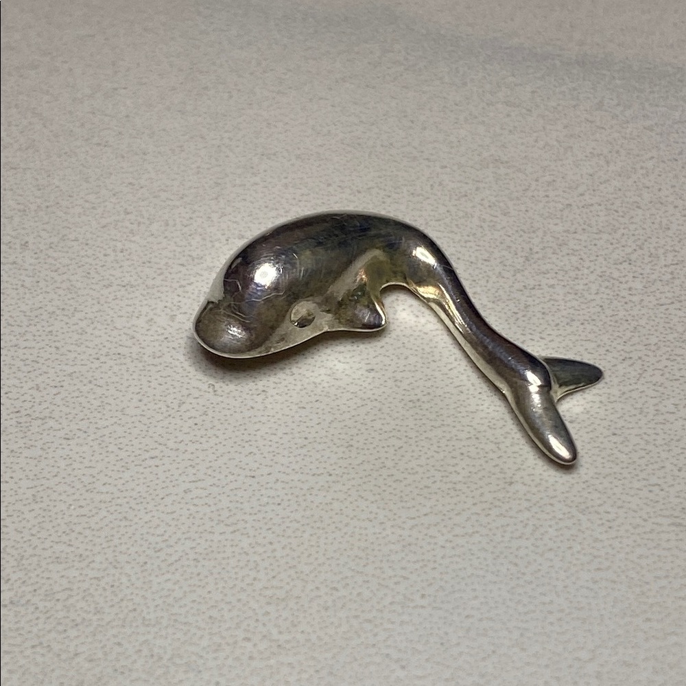 Sterling‎ Silver Dolphin Fish Ornament 925